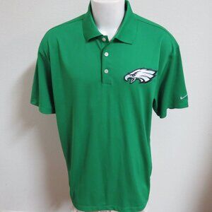 M-L EAGLES Nike Dri-Fit Men’s db #64A Polo Shirt